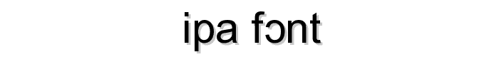 IPA Font font